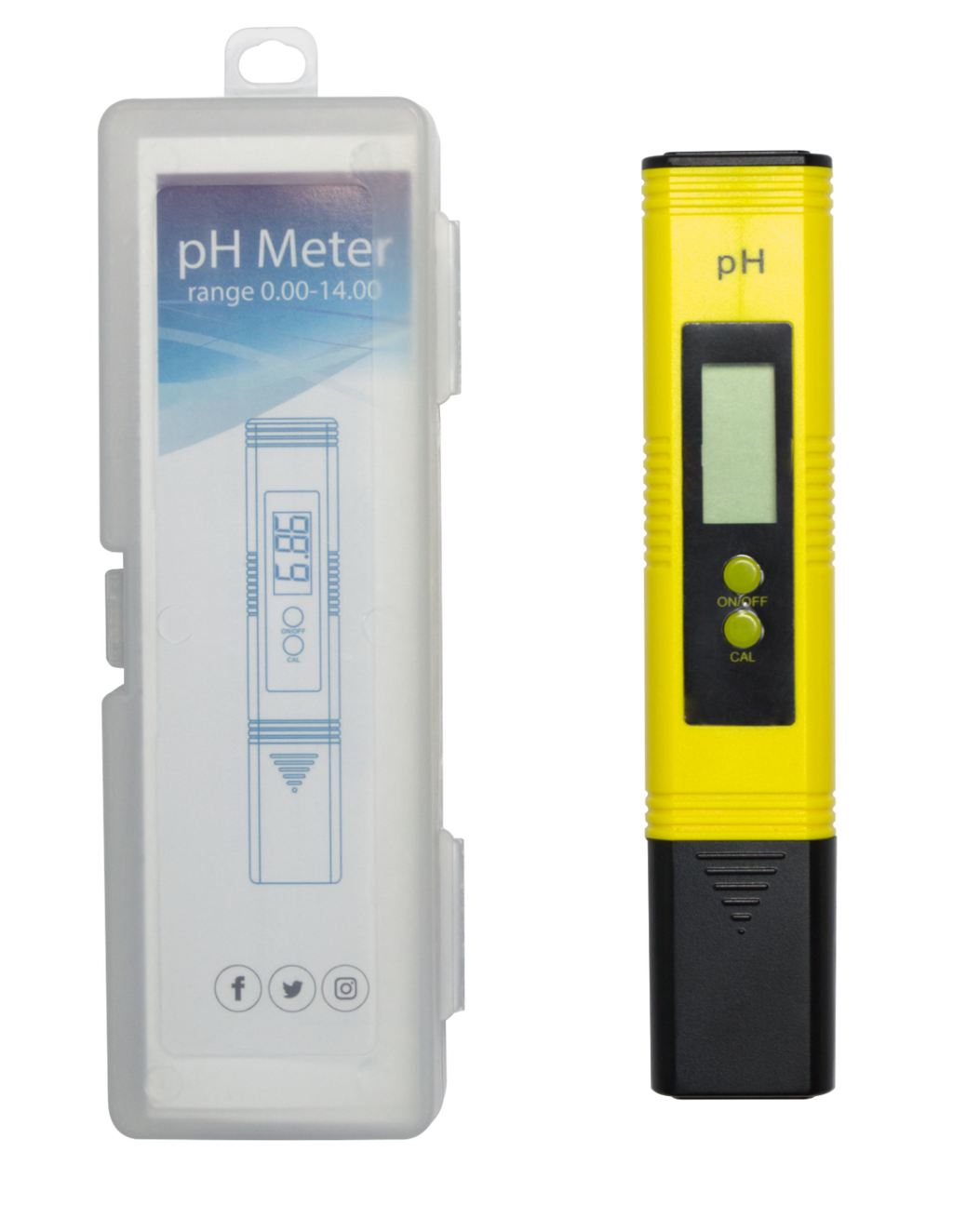 Digitales pH-Messgerät inkl. Kalibrierpulver