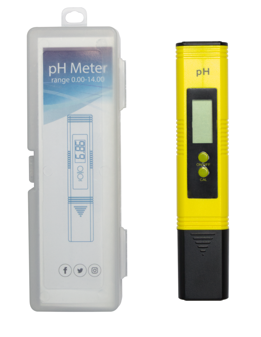 Digitales pH-Messgerät inkl. Kalibrierpulver