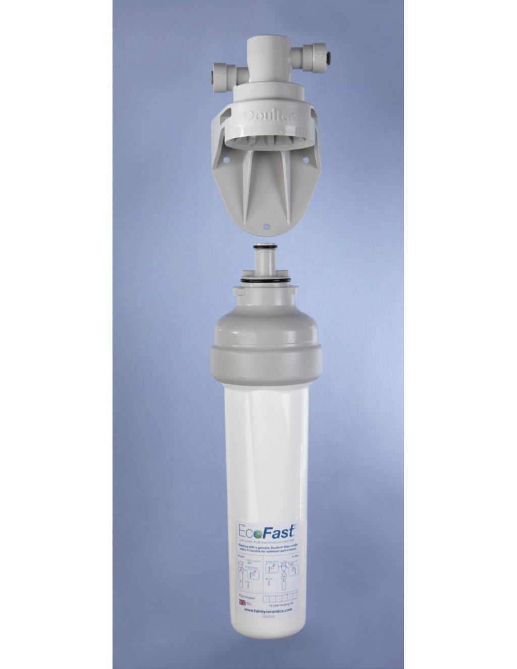 Doulton EcoFast Push Fit mit UltraCarb Filterpatrone 10" x 2" (KF 12) (ohne Anschluss-Set)