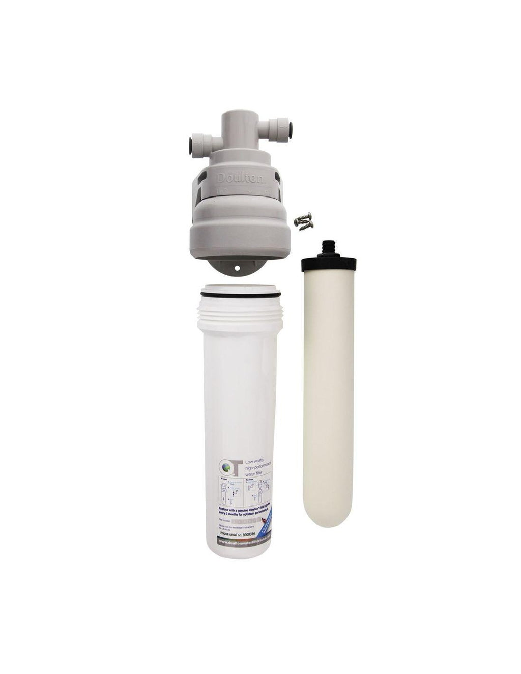 Doulton EcoFast Push Fit mit UltraCarb Filterpatrone 10" x 2" (KF 12) (ohne Anschluss-Set)