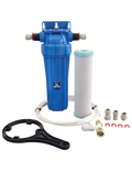 SET Blue 10" mit 2in1 Aktivkohle- und Ultrafilter AFUF500 mit Anschluss-Set