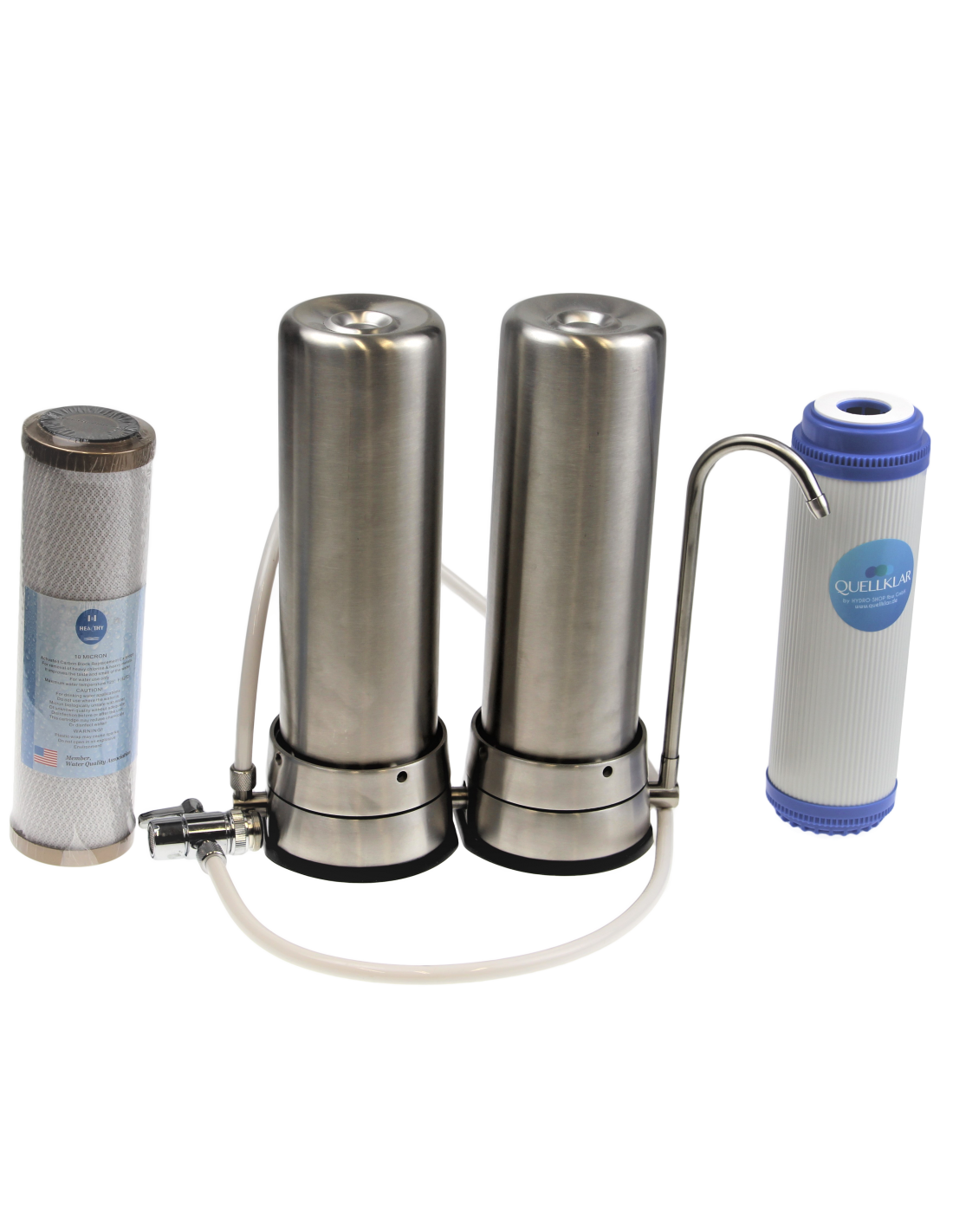 Tischwasserfilter Duo Up mit Aktivkohle(10μ)- und Ultrafilter 500