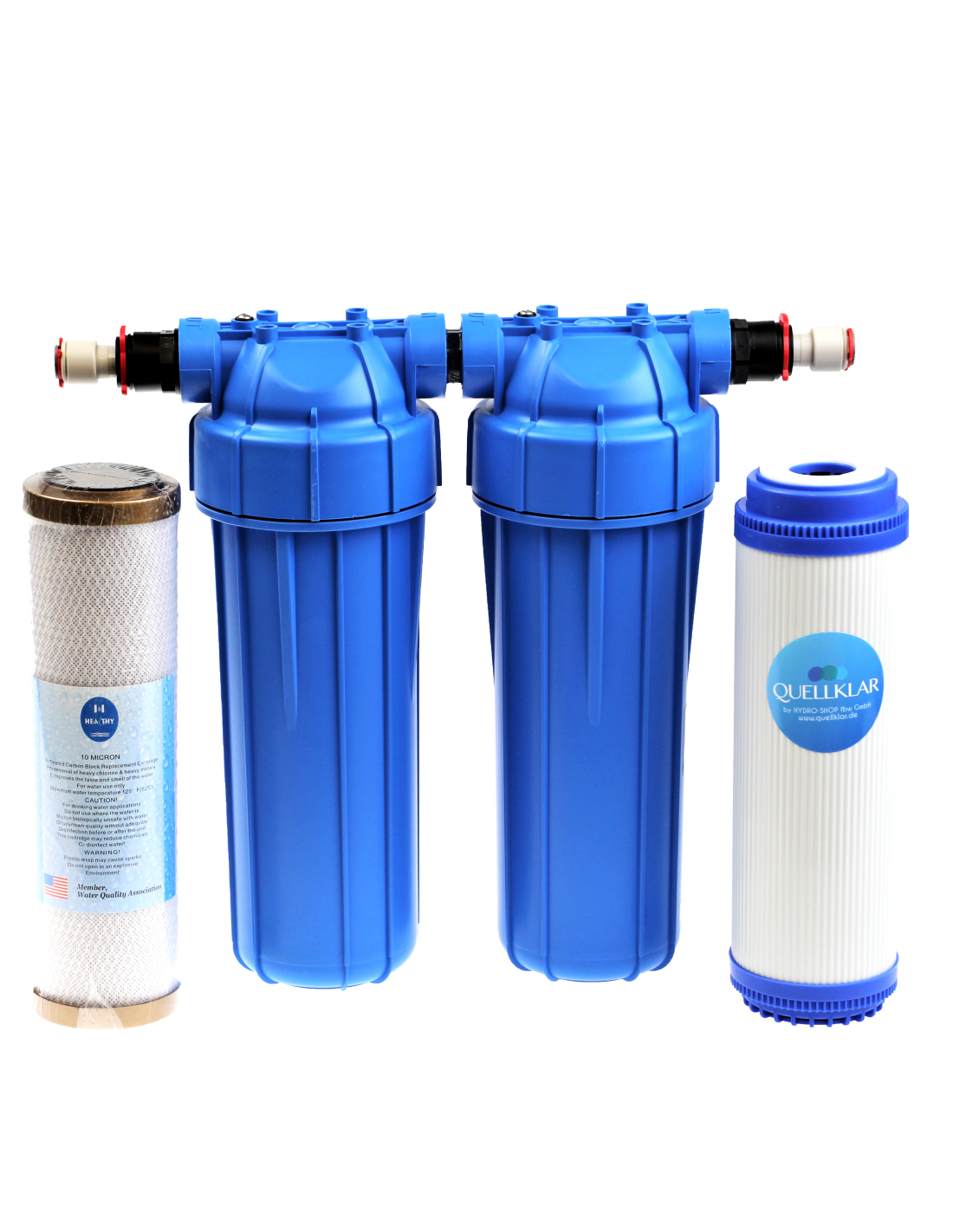 Untertisch Doppelfilter mit Aktivekohlefilter(10μ) und Ultrafilter