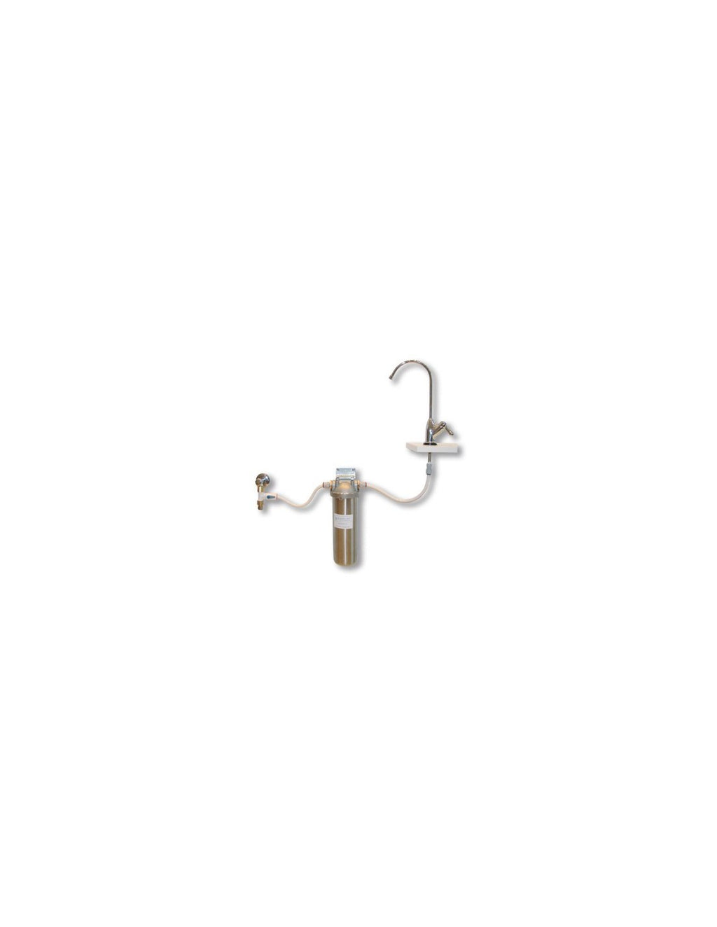 KS 500 Wasserfiltergehäuse aus Edelstahl V2A mit Anschluss-Set